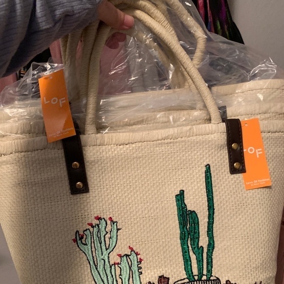 🎉HP 8-11-19🎉Cactus 🌵 Straw Beach Bag - Picture 3 of 5